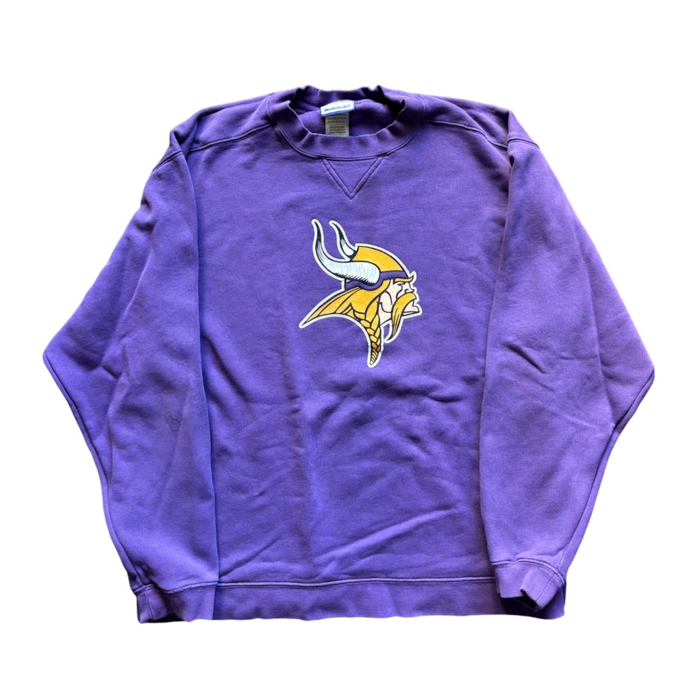 Vintage Minnesota Vikings NFL Crewneck Reebok Size L